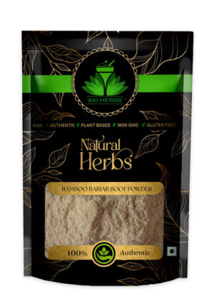 SAI HERBS Dried Bamboo Bariar Root Powder - Good for Healthy Lifestyle, Supports Overall Wellness - Pure & Natural (100 Grams)