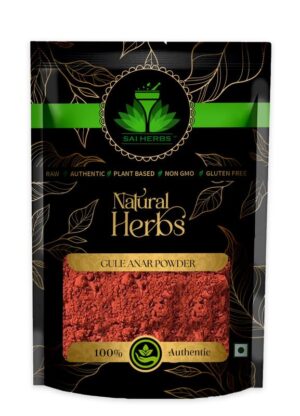 SAI HERBS Gule Anar Unani Powder - Anar Ka Phool Unani Powder - Punica Granatum Unani Powder - Pomegranate Flower Unani Powder -  Pure & Natural