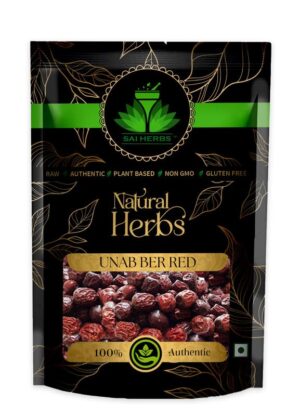 SAI HERBS Imported Unnab Ber Red - Good for Healthy Lifestyle, Supports Overall Wellness - Pure & Natural