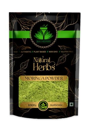 SAI HERBS Moringa Leaves Unani Powder - Moringa Oleifera Unani Powder - Sohjana Patti Unani Powder - Pure & Natural