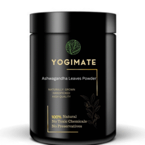 YOGIMATE Ashwagandha Leaves Powder - Withania Somnifera Leaves Powder - Good for Healthy Lifestyle, Supports Overall Wellness - Pure & Natural (100 Grams)