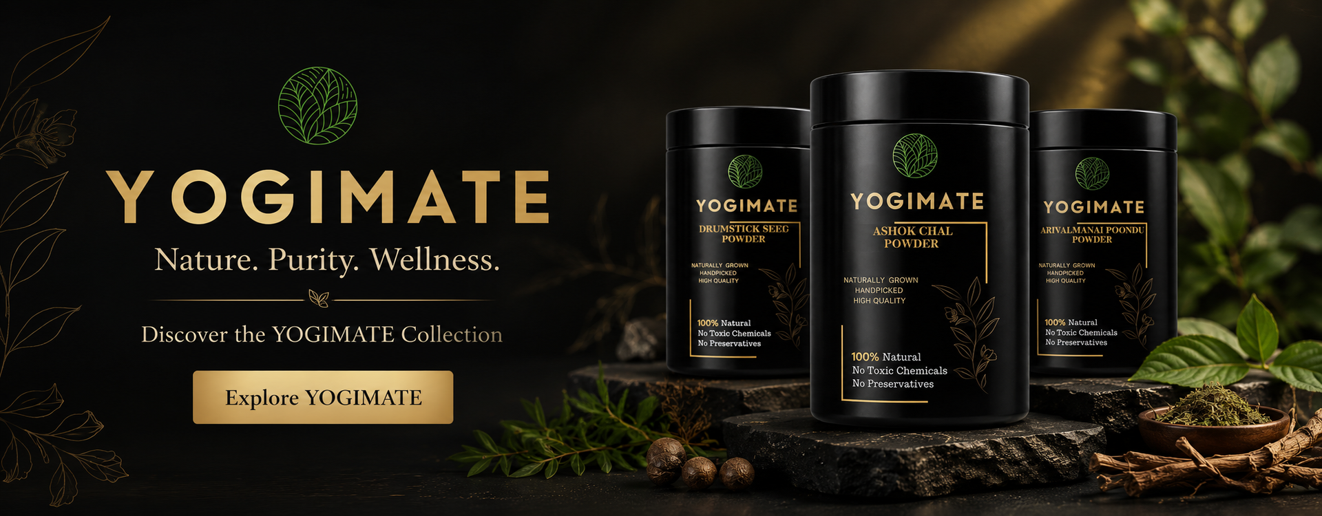 YOGIMATE premium herbal wellness collection