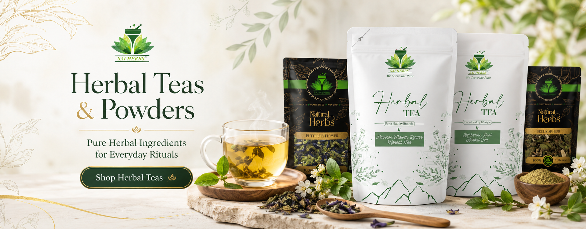 SAI HERBS herbal teas and powders