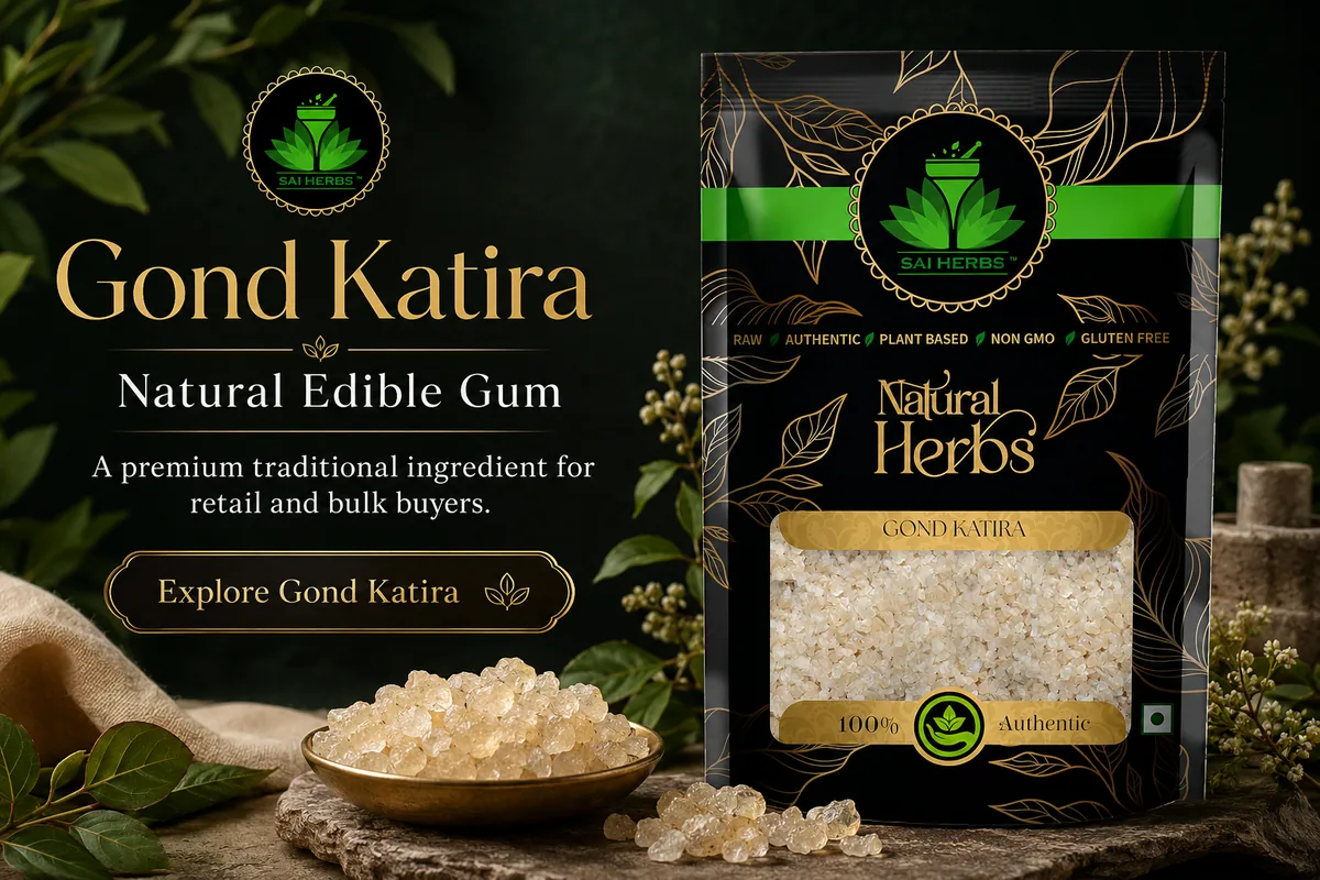 SAI HERBS Gond Katira natural edible gum best seller banner