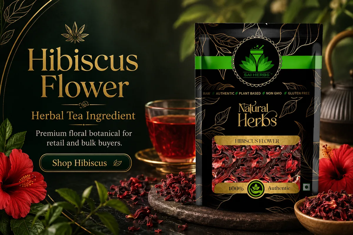 SAI HERBS Hibiscus Flower herbal tea ingredient best seller banner