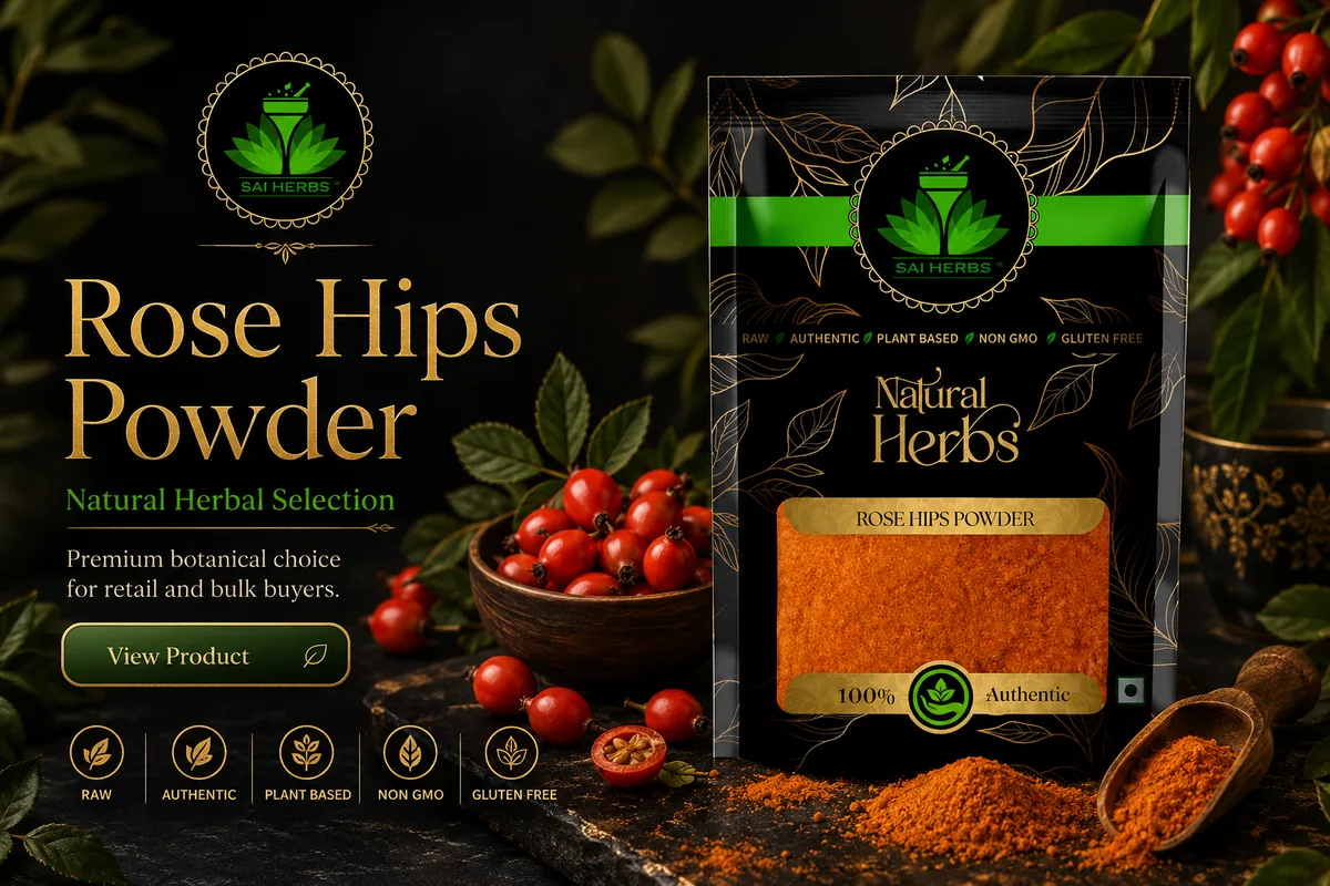 SAI HERBS Rose Hips Powder natural herbal selection best seller banner