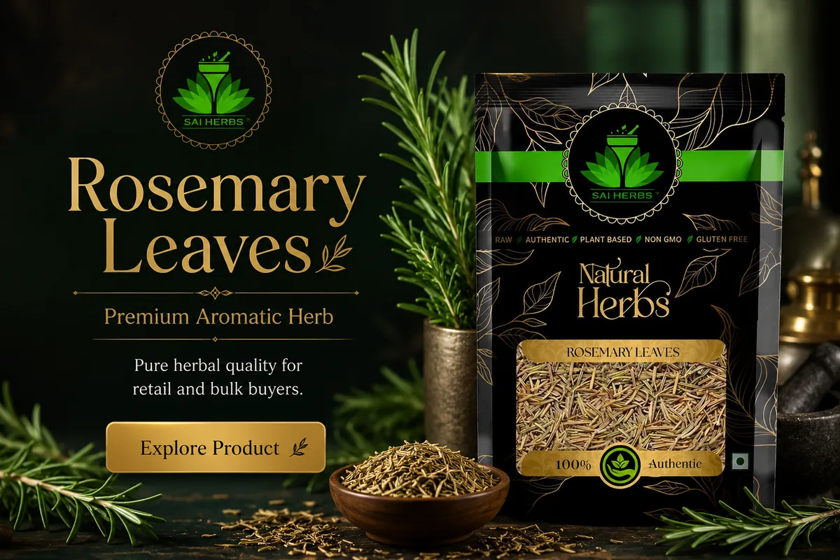 SAI HERBS Rosemary Leaves premium aromatic herb best seller banner